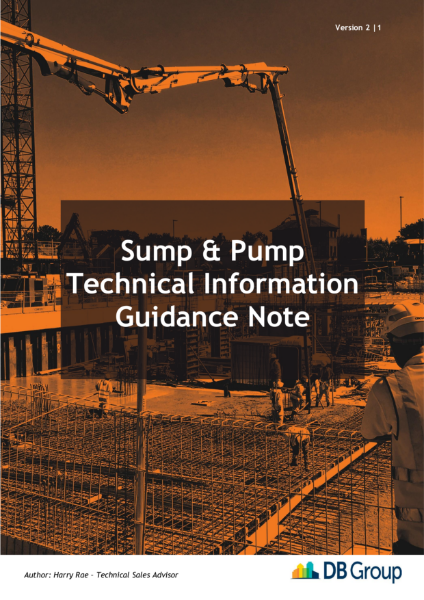 Sump & Pump Technical Information Guidance Note