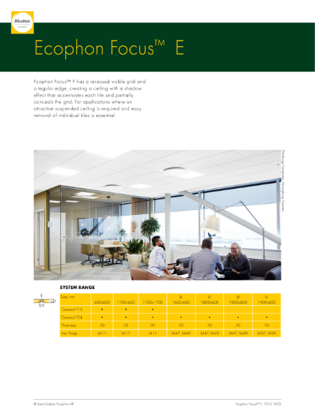 Data Sheet - Focus E - January 2023