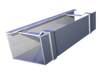 Rectangular Box Gutter System - Aluminium Guttering