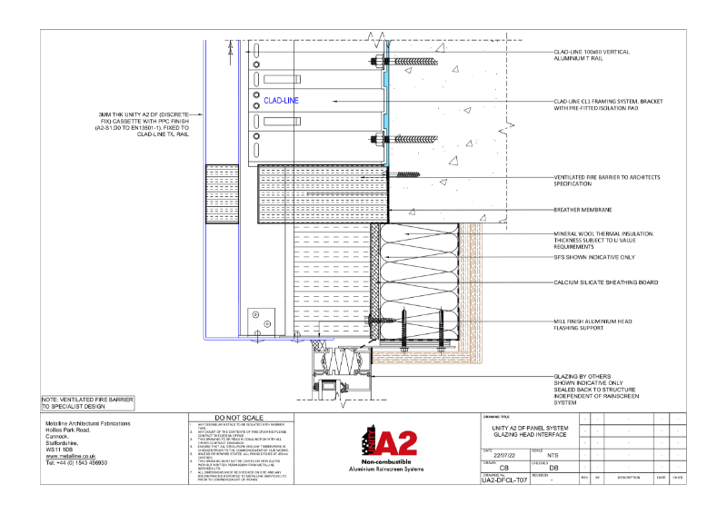Unity A2 DF-07 Technical Drawing