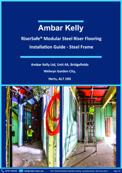 CF35 RiserSafe Modular Steel Riser Flooring - Installation Guide - Steel Frame