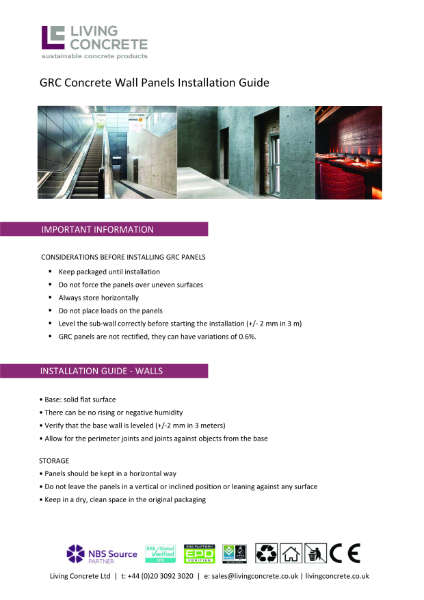 Concrete Wall Panels Brochure