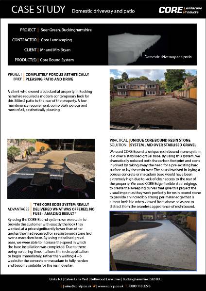 Seer Green - Resin Bound Installation