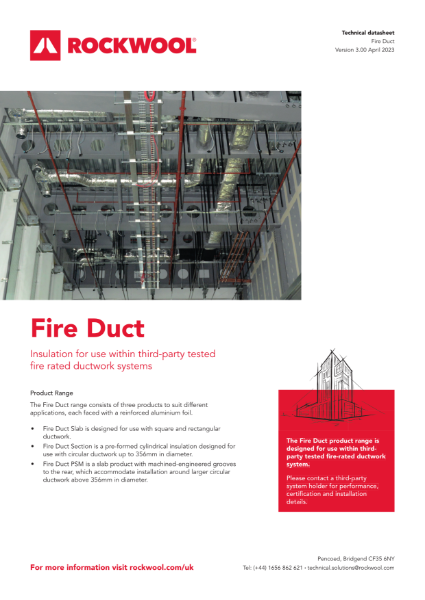 Fire Duct - Datasheet