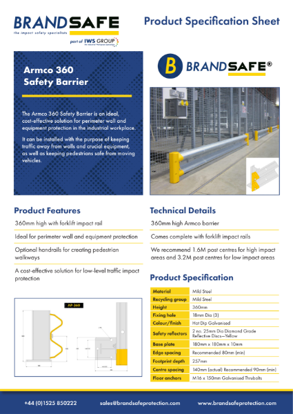 Armco Safety Barrier Systems - Brandsafe Spec Sheet