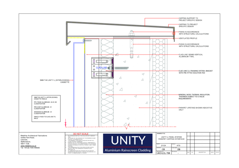 Unity A1 IL-T08 Technical Drawing