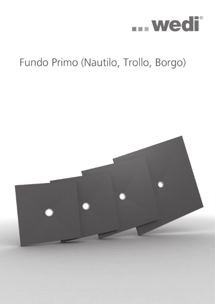 wedi Fundo Primo / Borgo / Trollo / Nautilo installation guide