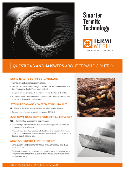 TERMIMESH Termite System - FAQ's