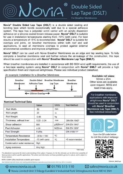 Novia Double Sided Lap Tape (DSLT)