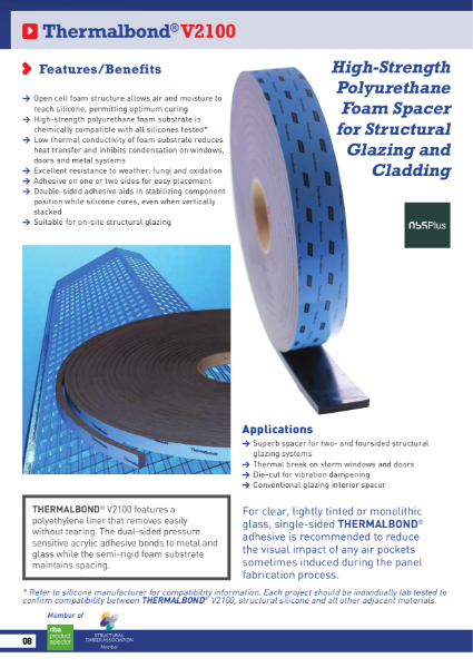 Thermalbond V2100 Structural Glazing Spacer Tape