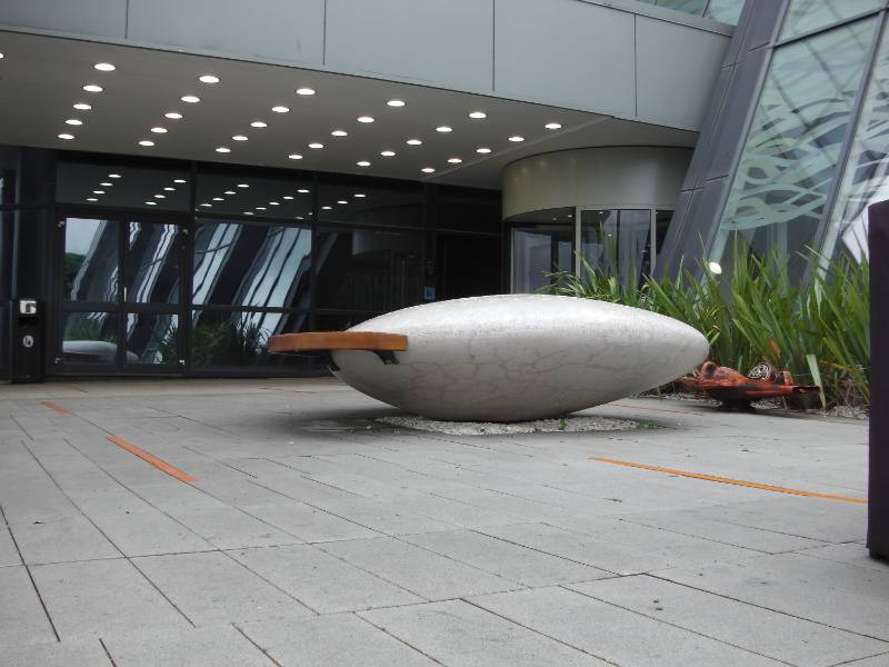 Moonstone Bench for entrance to Crowne Plaza Hotel, Glasgow