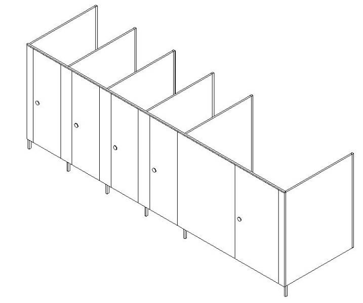 Panel Cubicle Assembly with Accessible Cubicle