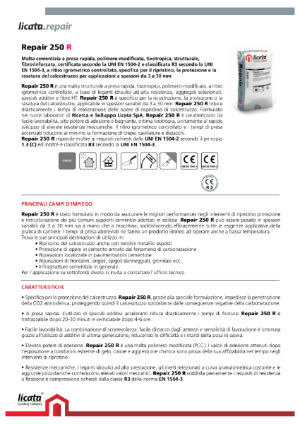 Licata Repair 250 R