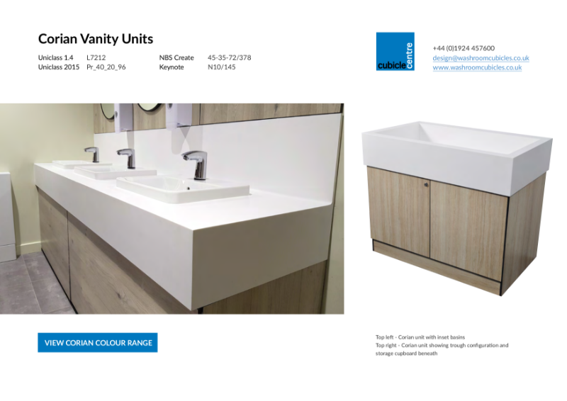 Corian Vanity Units