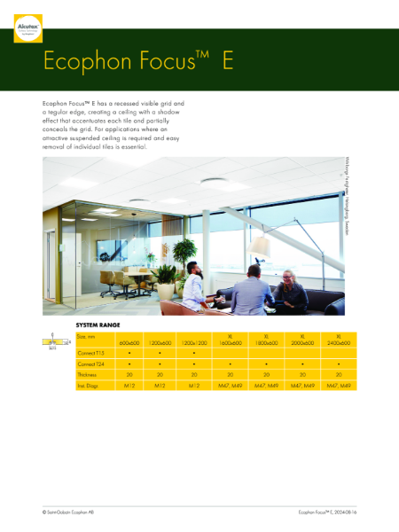 Data Sheet - Focus E