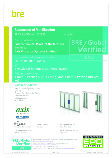 BRE Certificate