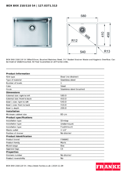 Product Sheet 127.0371.513