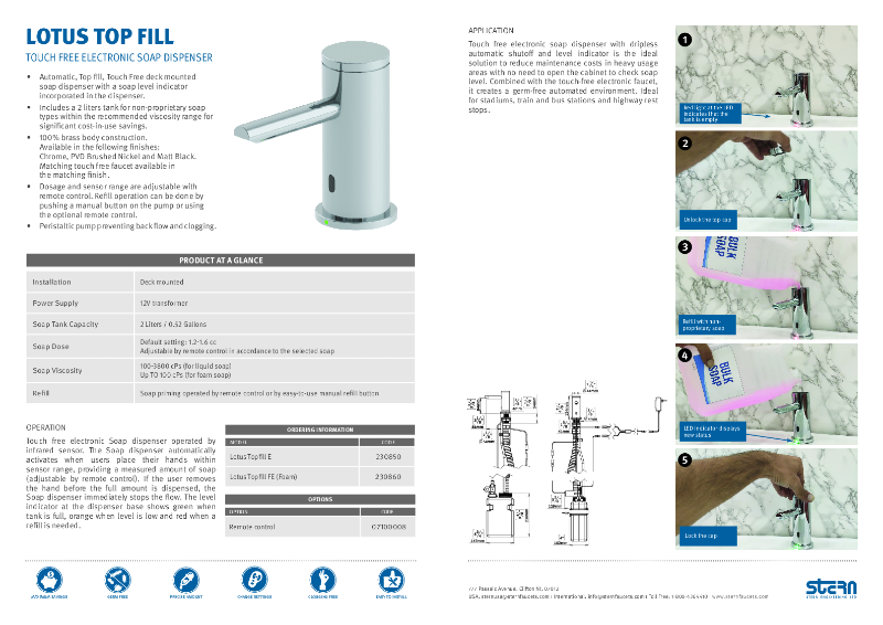 Lotus Top-Fill - Data Sheet