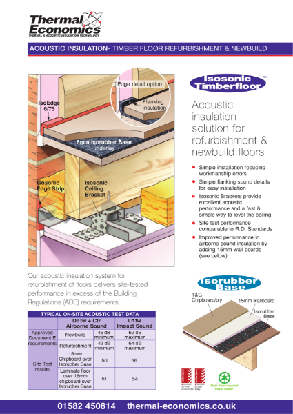 Isosonic Timberfloor Brochure