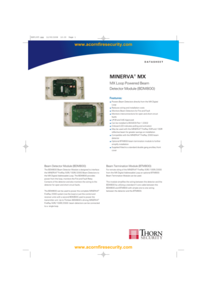 555.800.066 BDM800 Beam Detector Module With Cover