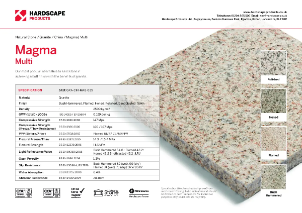 Magma Multi Hardscape Datasheet