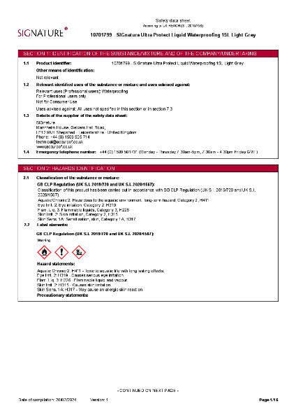 SIGnature-Ultra-Protect-Liquid-Waterproofing-15L-Light-Grey-SDS