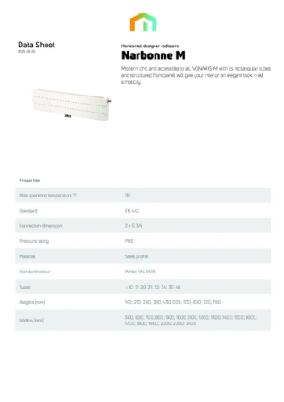 Datasheet Narbonne M