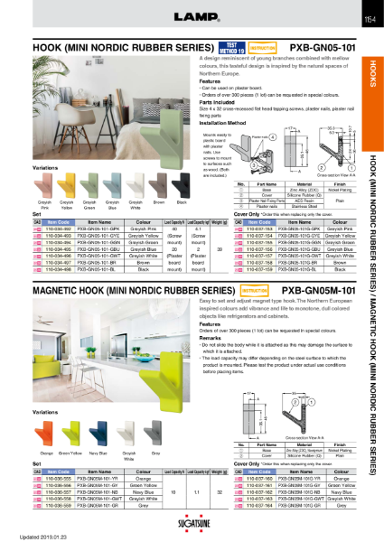 Product Catalogue  PXB-GN05-101, PXB-GN05-111, PXB-GN05M-101