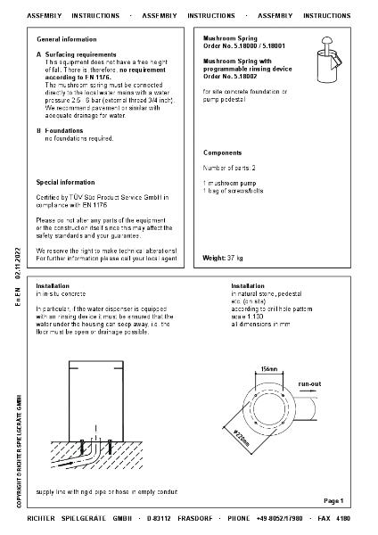 M5.18000En-EN - Assembly Instructions
