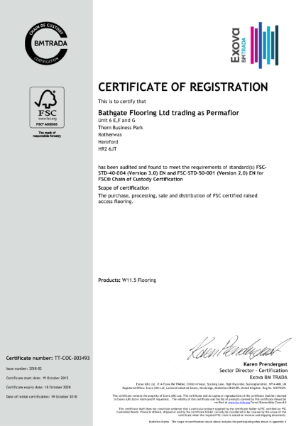 FSC - Certificate of Registration