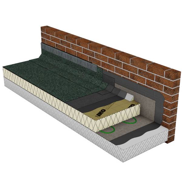 Flame-Free Reinforced Bituminous Membrane (Felt) Roofing System - IKO ULTRA Stick - Roofing system