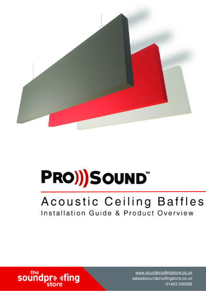 ProSound Acoustic Ceiling Baffles Brochure