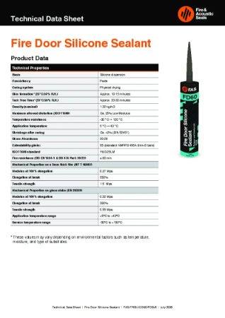 FAS Silicone Technical Datasheet