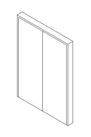 Internal Double Door, Blank Leaf