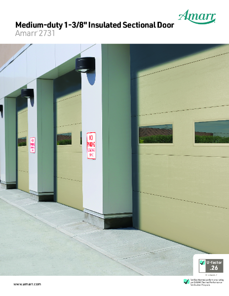 Medium-duty 1-3/8" Insulated Sectional Door - Brochure