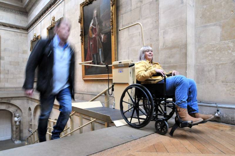 A Stannah wheelchair lift supports access in Castle Howard