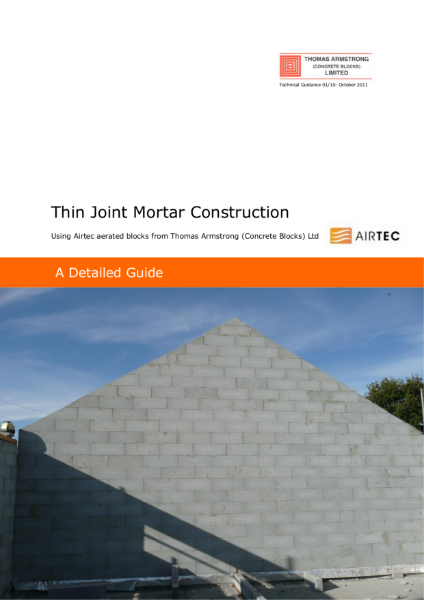 Airtec Thin Joint Construction Guide