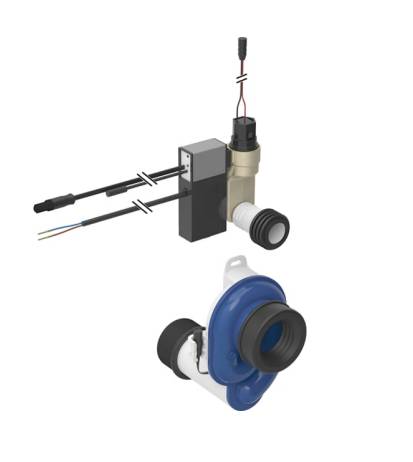 Geberit urinal flush control with electronic flush actuation, mains operation, surface mounted, hidden - Urinal Flush Control 