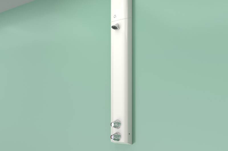 Shower Assembly with Dual Controls, Vandal and Ligature Resistant Head (incl. ILTDU)