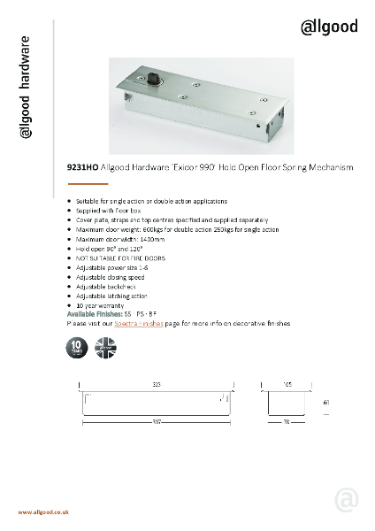 9231HO-Datasheet Iss03