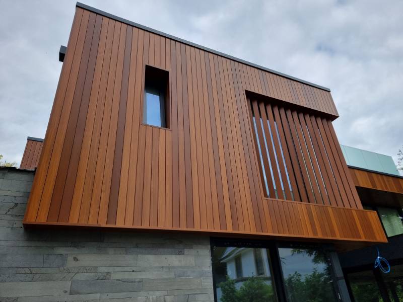 Wood Veneered Products Instead of Timber for External Use