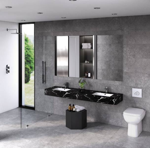 Atlas 46cm 0 Tap Hole Square Under Counter Basin 