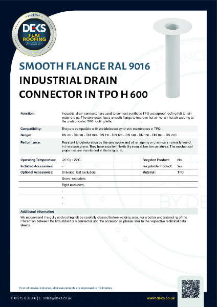 Industrial  Roof Drain - TPO