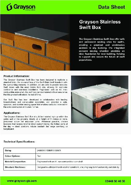 Swift Box - Data Sheet