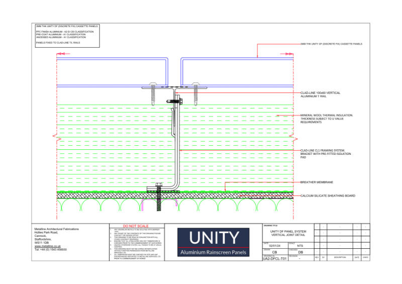 Unity A1 DF-01 Technical Drawing
