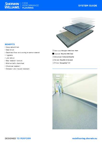 Resin Flooring System Resuflor™ Deco Quartz TG SR System Guide