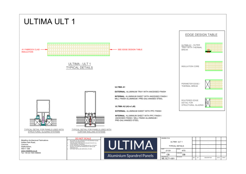 ULTIMA 1 Technical Drawing