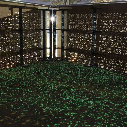 Glow in the dark concrete for office and retail development