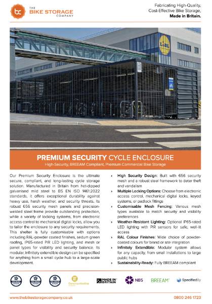 Premium Security Enclosure Specification Sheet