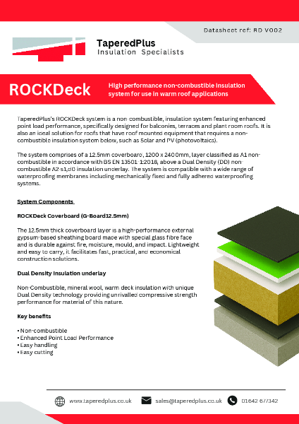ROCKDeck System - Product Data Sheet
